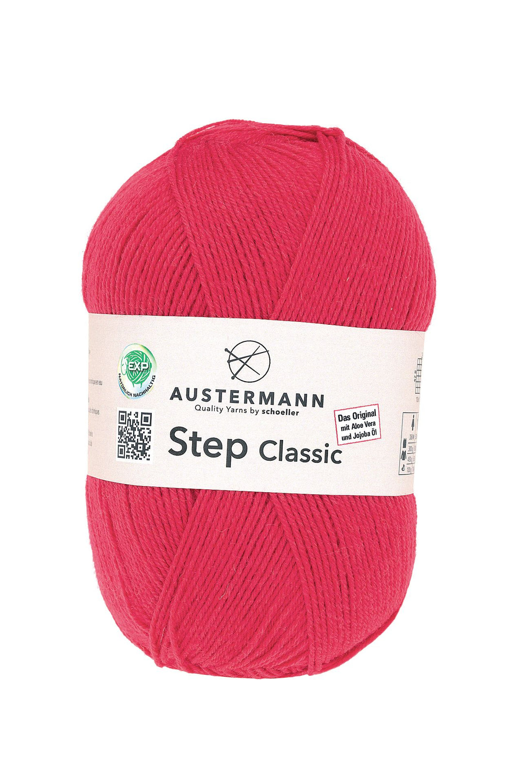 Austermann, Step Classic 4 ply, ohuet yksiväriset, 100g
