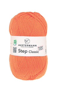 Austermann, Step Classic 4 ply, ohuet yksiväriset, 100g